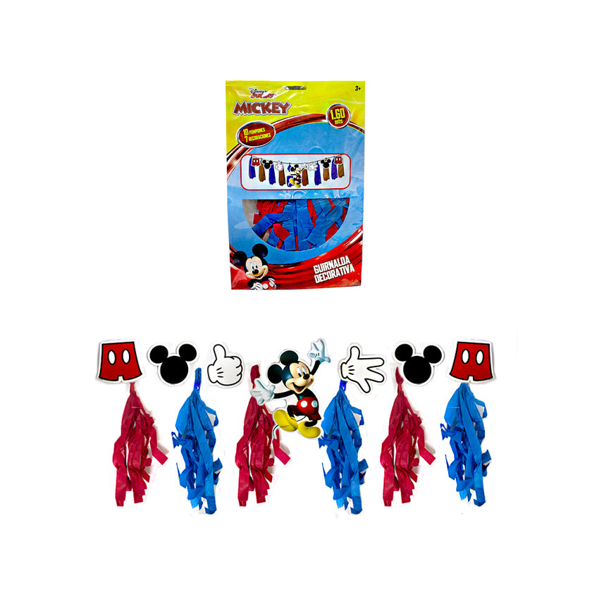 Guirnalda pompones Mickey 1pza