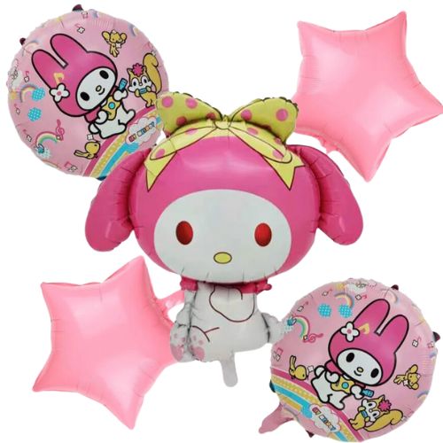 Kit de globos my melody - kitty 1PZA