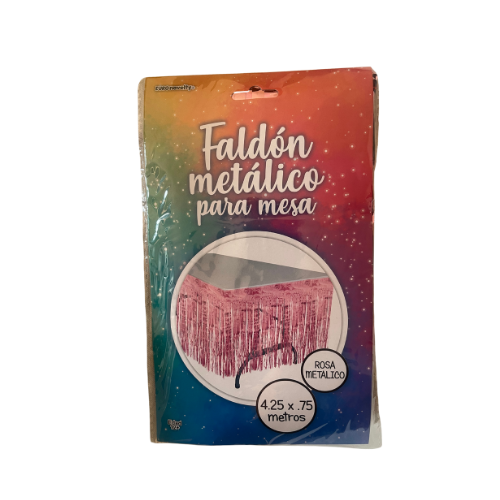 Faldón metálico Rosa 1pza
