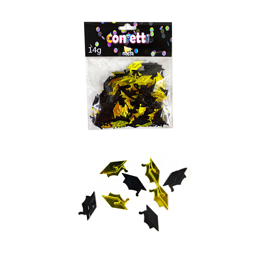 Confeti Metálico Birretes 1pqt 14g