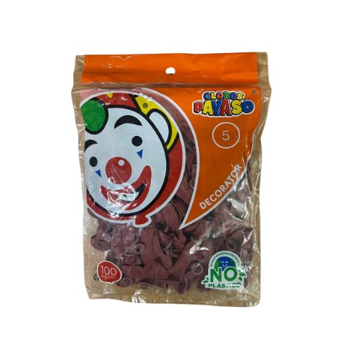 Globo de Látex 5" Rojo 1pqt