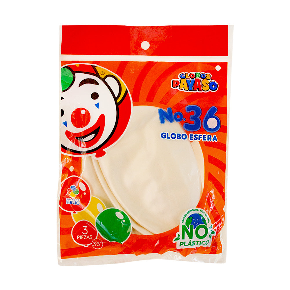 Globo de Látex "36 Blanco Perla 1Pqt