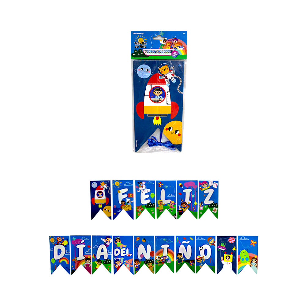 Banderín Feliz día del niño 1pza
