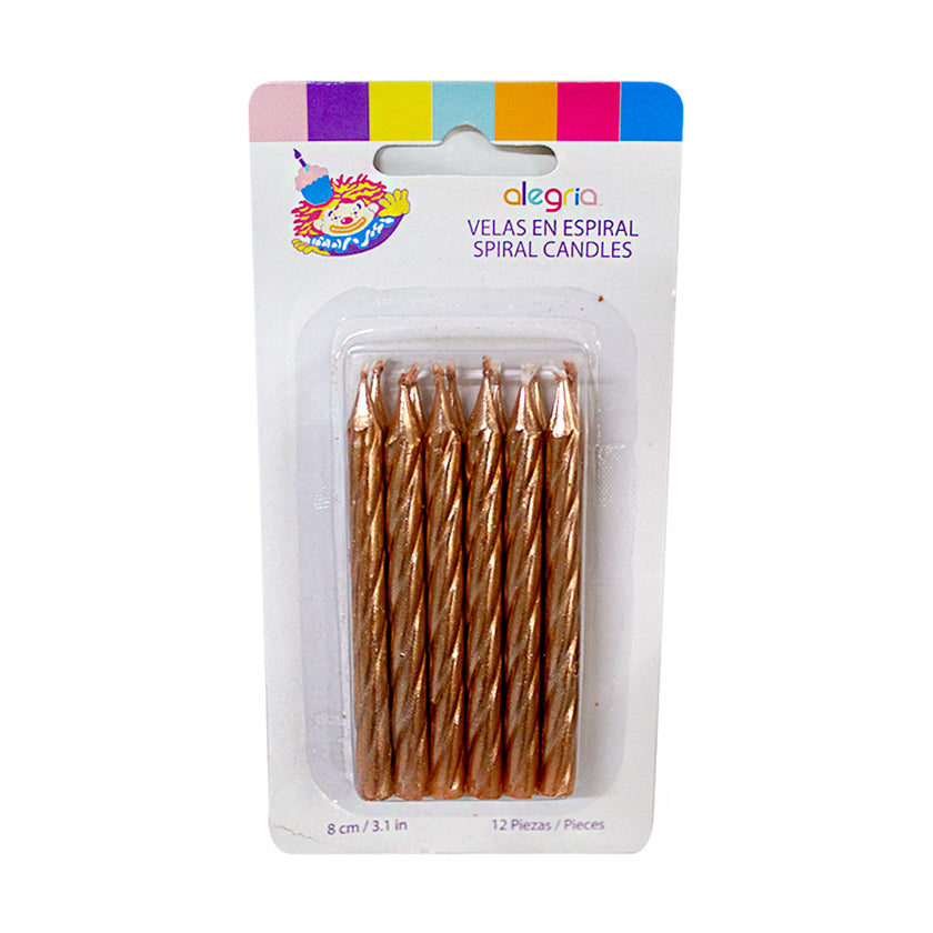 Velas de Cumpleaños en espiral 1pza