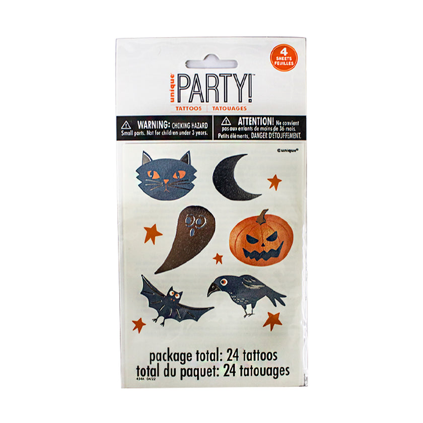 Tatuajes color Halloween 1pqt