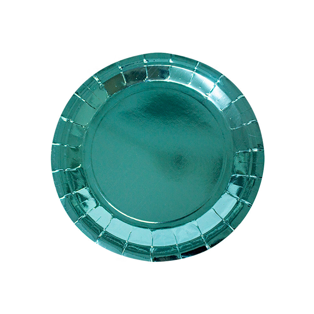 Plato metálico Azul 1pqt