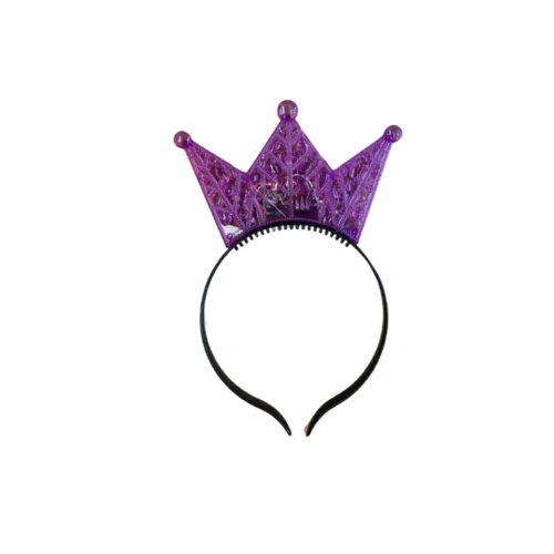 Diadema corona c/luz 1pza