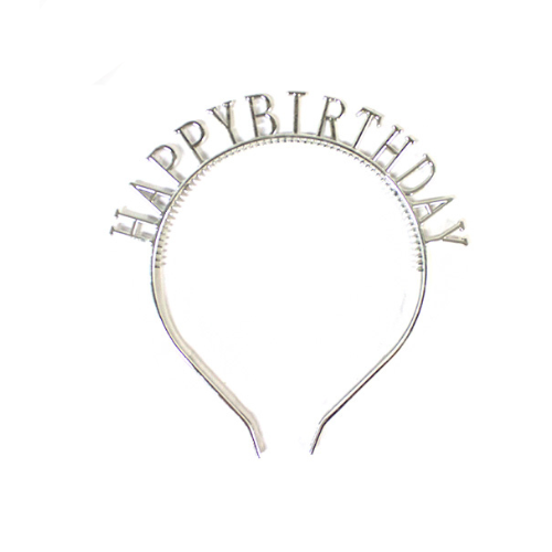 Diadema HBD plata 1pza