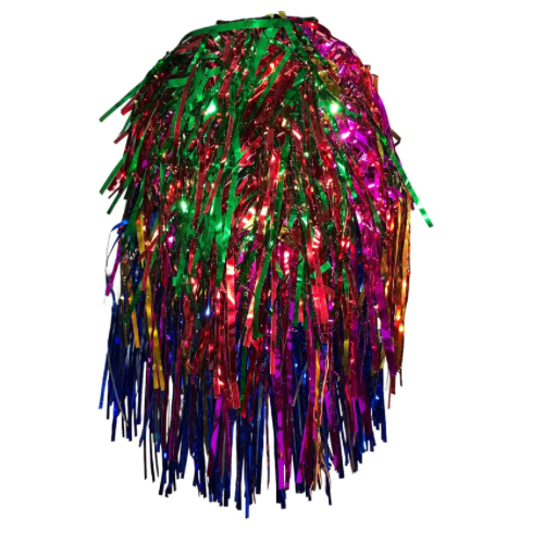 Peluca metálica multicolor 1pza