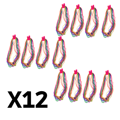 Collares mardi c/12 - 12pqts