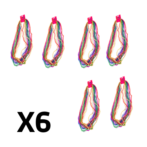 Collares mardi c/12 - 6pqt