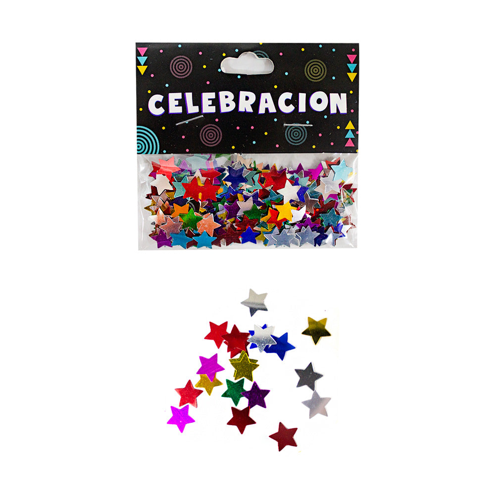 Confeti Metálico Estrellas 1pqt 10g