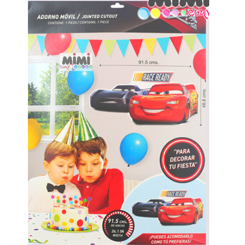 Adorno Móvil Cars 1Pqt