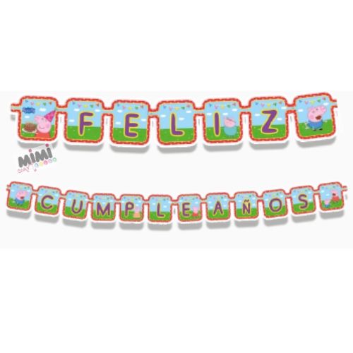 Letrero de Peppa Pig 1Pqt