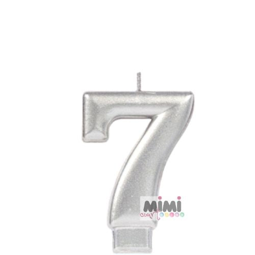 Vela número 7 - 1 pza