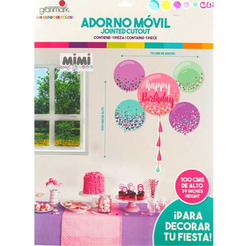 Adorno Movil de Globos  1Pqt