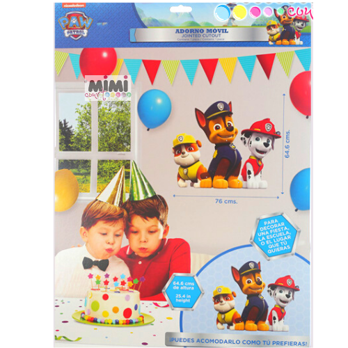 Adorno Móvil Paw Patrol 1Pqt