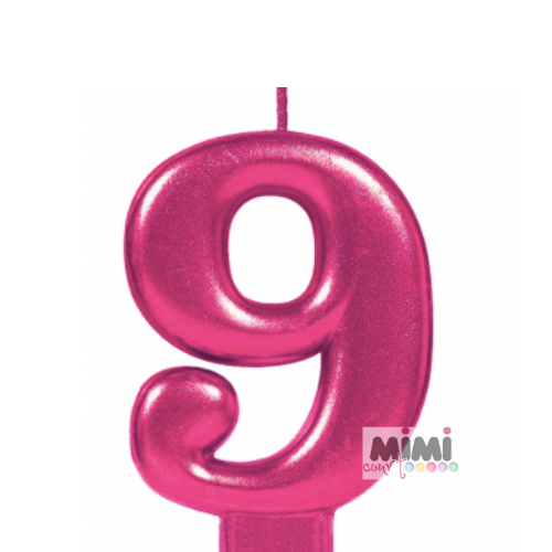Vela número 9 - 1 pza