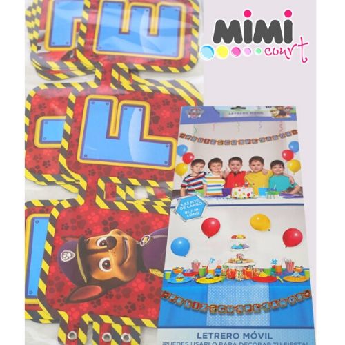 Letrero de Paw Patrol  1Pqt