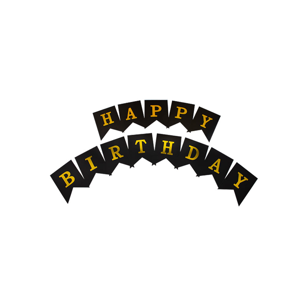Banderin HBD Negro