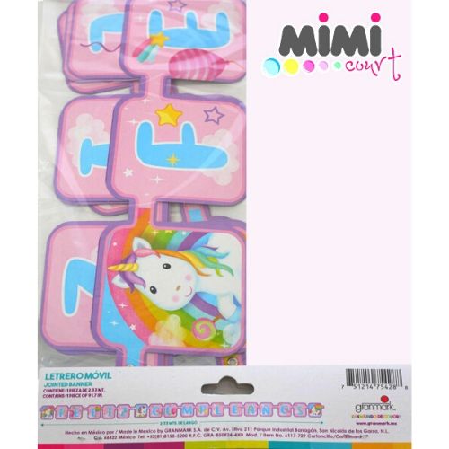 Letrero de Unicornio Bebé 1Pqt
