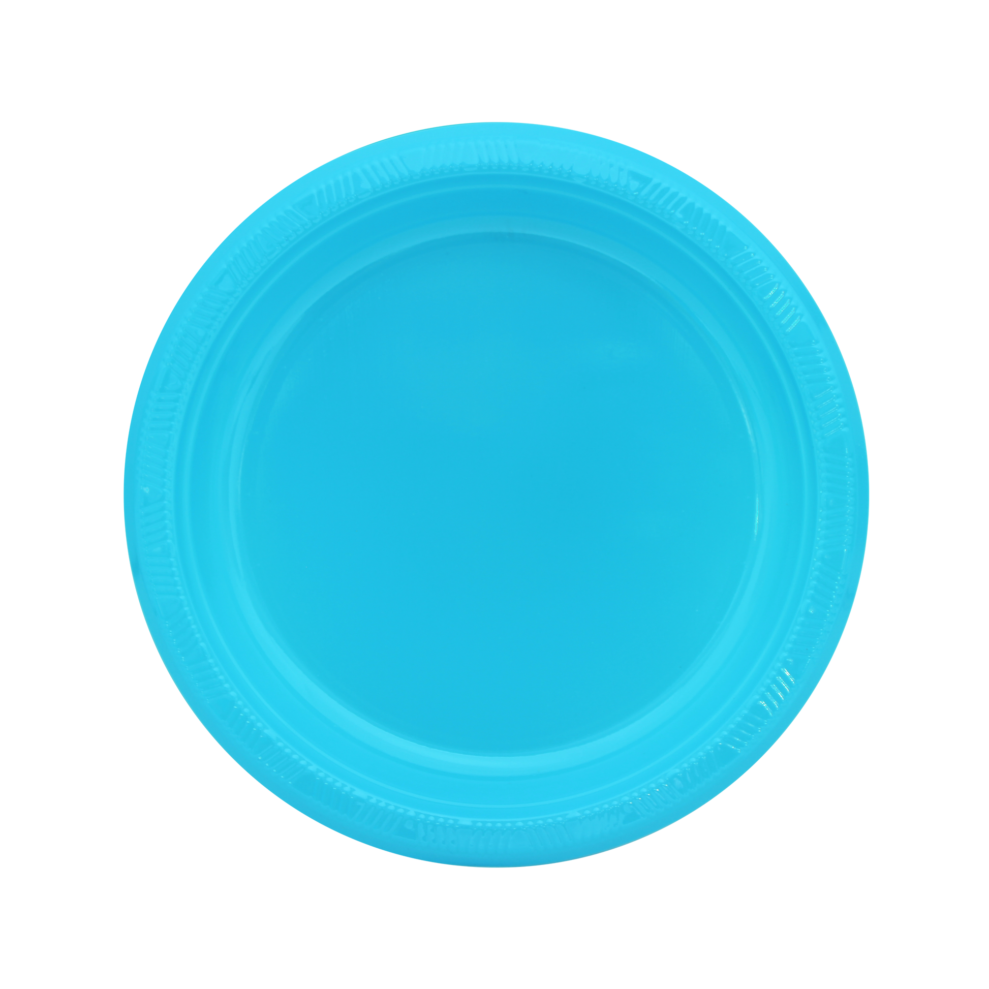 Plato comida Azul Caribe c/20 1pq