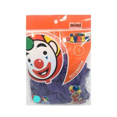 Globo de Látex 9  Violeta 1Pqt