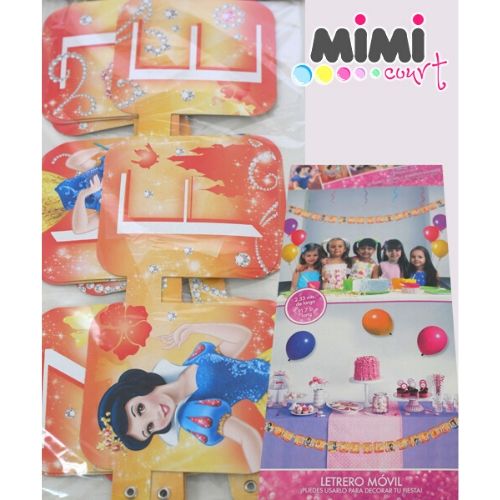 Letrero de Blanca Nieves 1Pqt