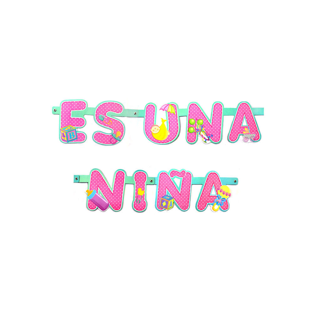Letrero Móvil es Niña 1Pza