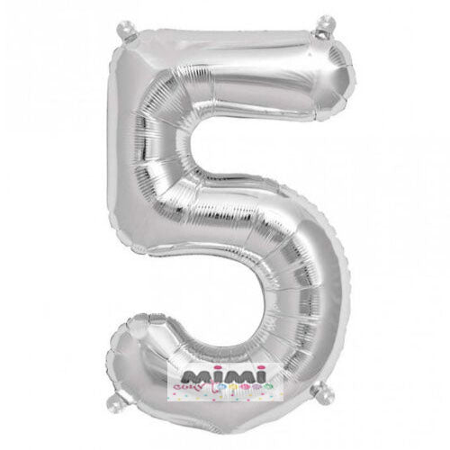 Número 5 Plateado