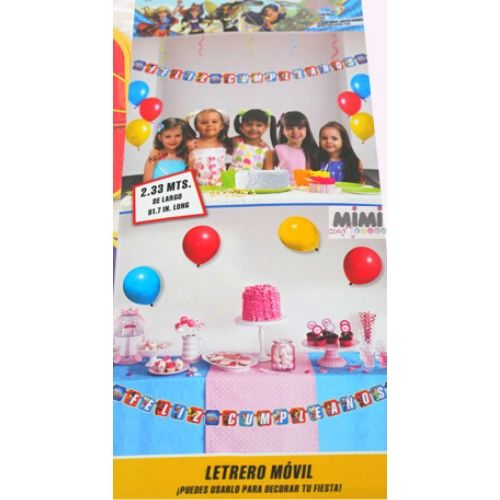 Letrero de Super Heroinas DC 1Pqt