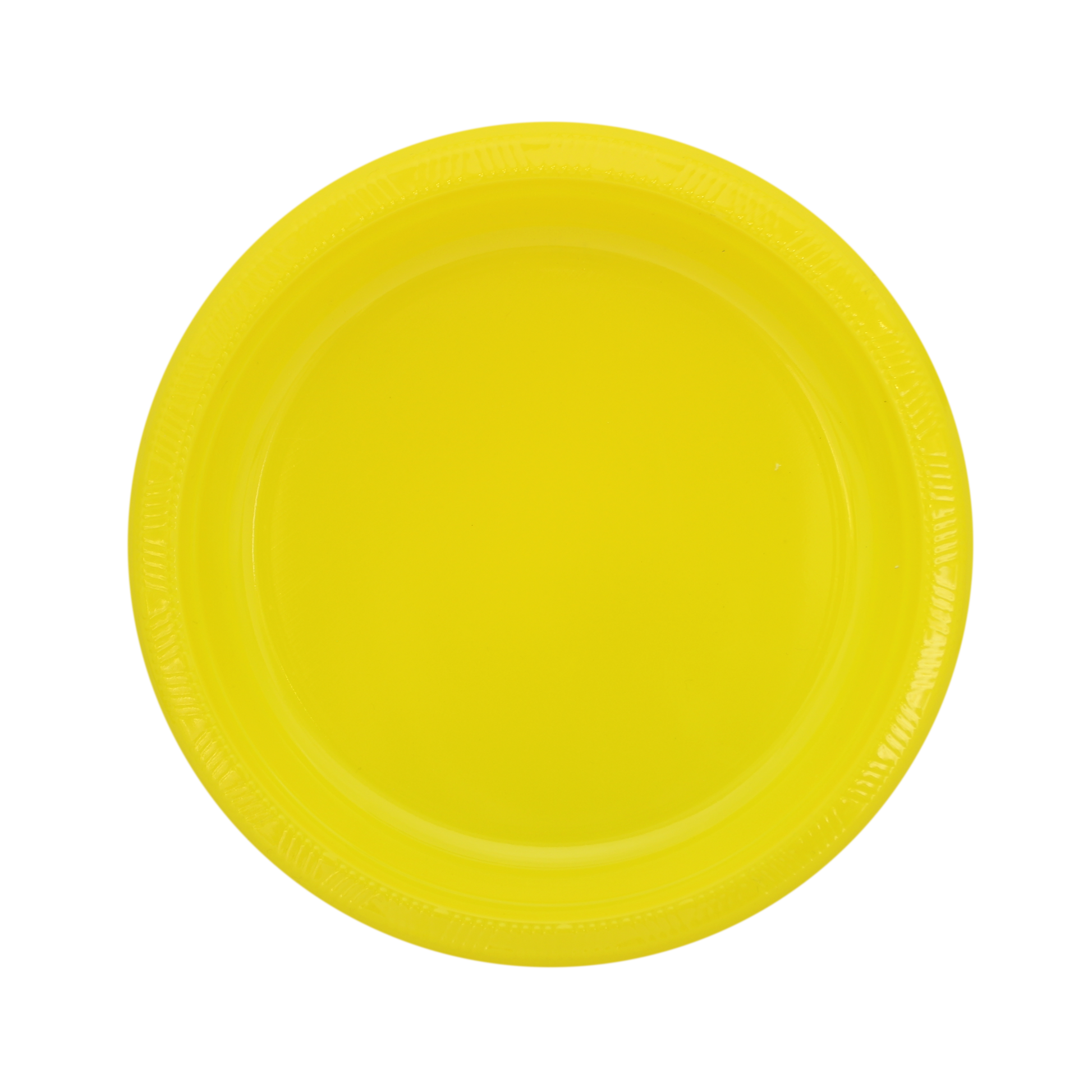 Plato comida Amarillo c/20 1pq