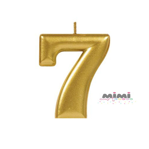 Vela número 7 - 1 pza