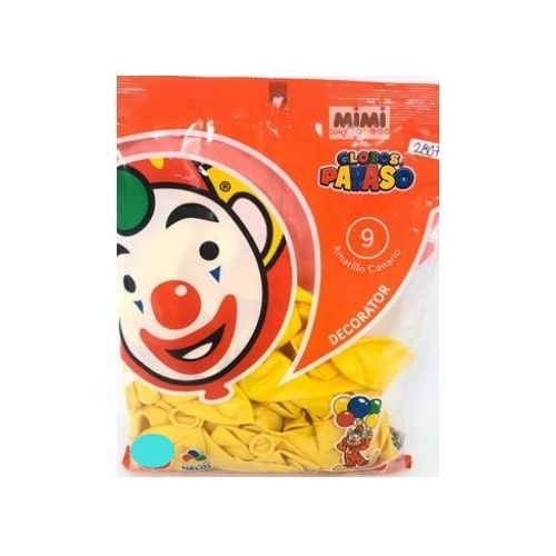 Globo de Látex 9 Amarillo Canario 1Pqt