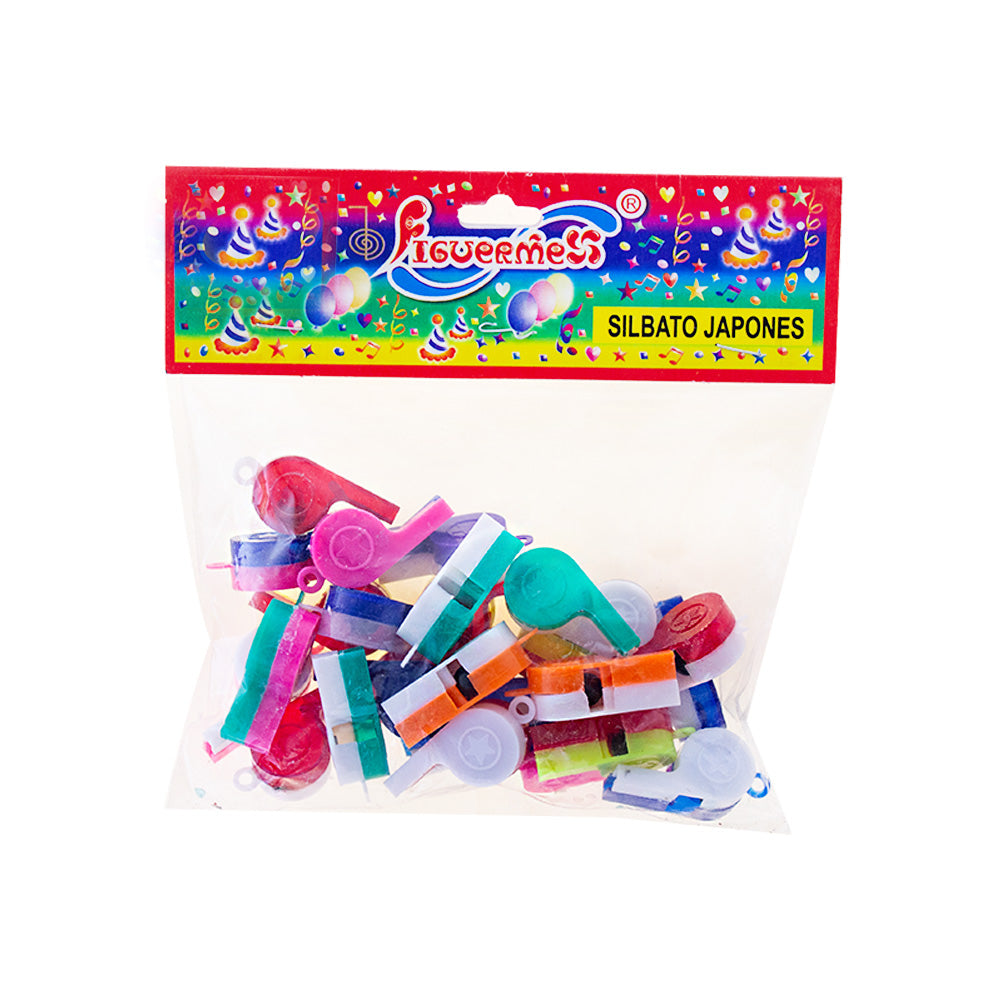 Silbatos Colores 1pqt