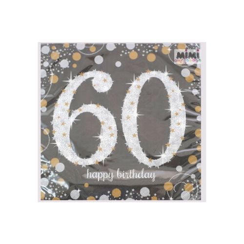 Servilleta 60 años 1pqt