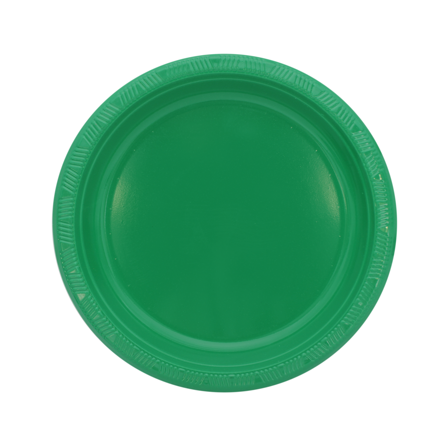 Plato comida verde Bandera  c/20 1pq