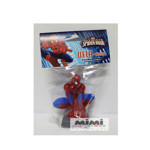 Vela figura de Spiderman 1Pza