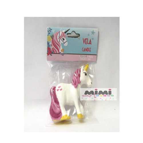 Vela figura de Unicornio Clásico 1Pza