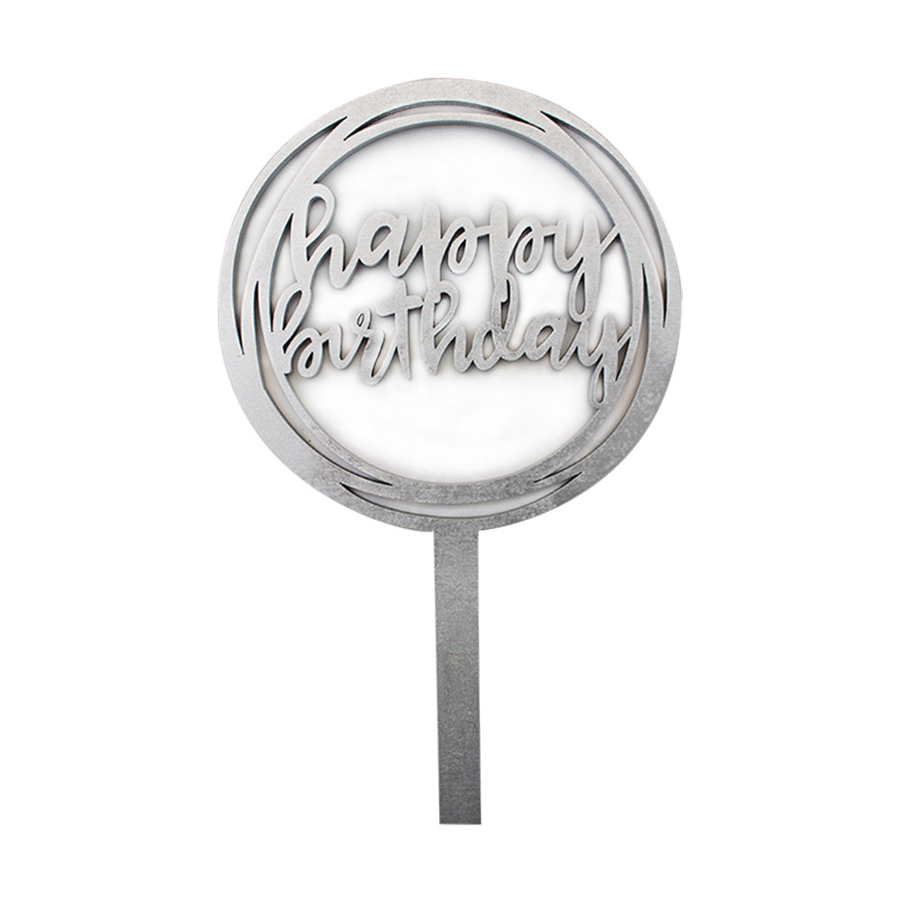 Topper Cake Happy B Circulo  1Pza