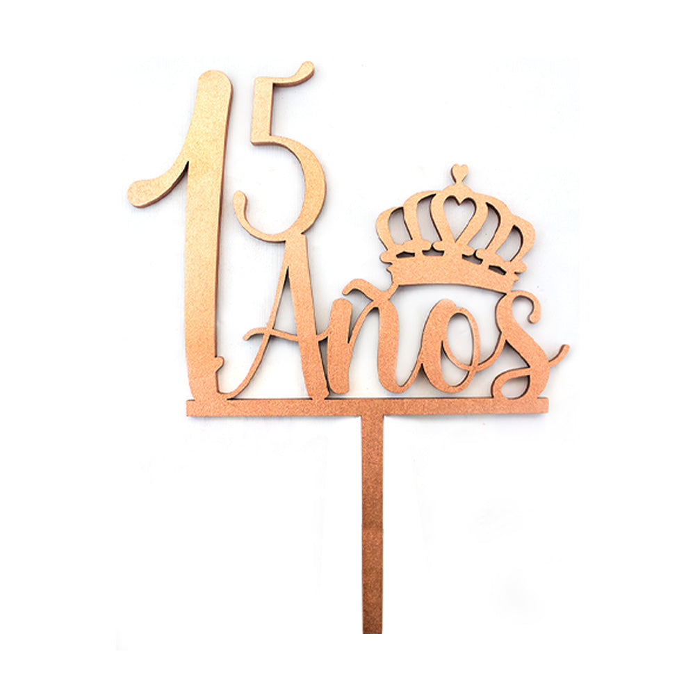 Cake Topper 15 Años