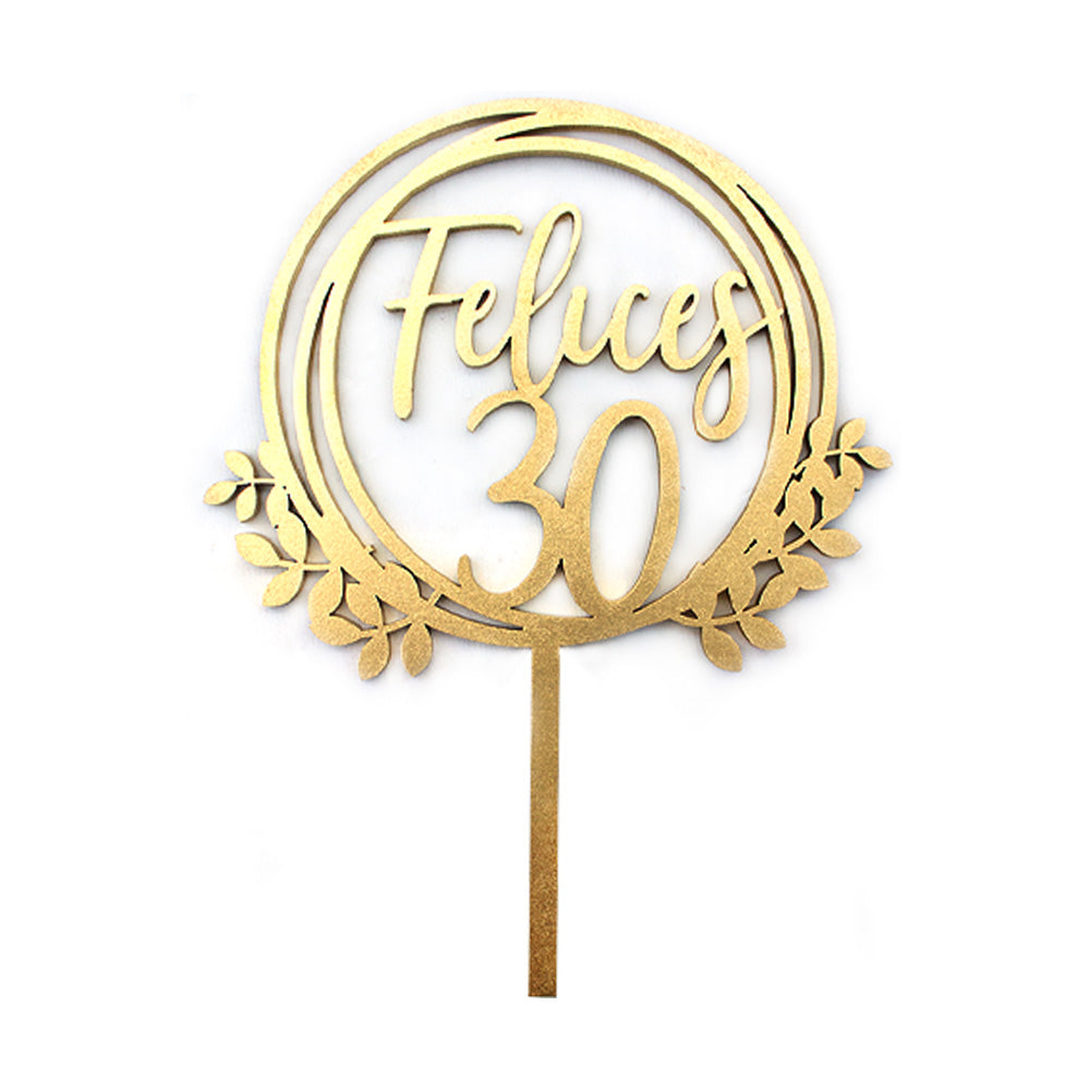 Cake Topper Felices 30