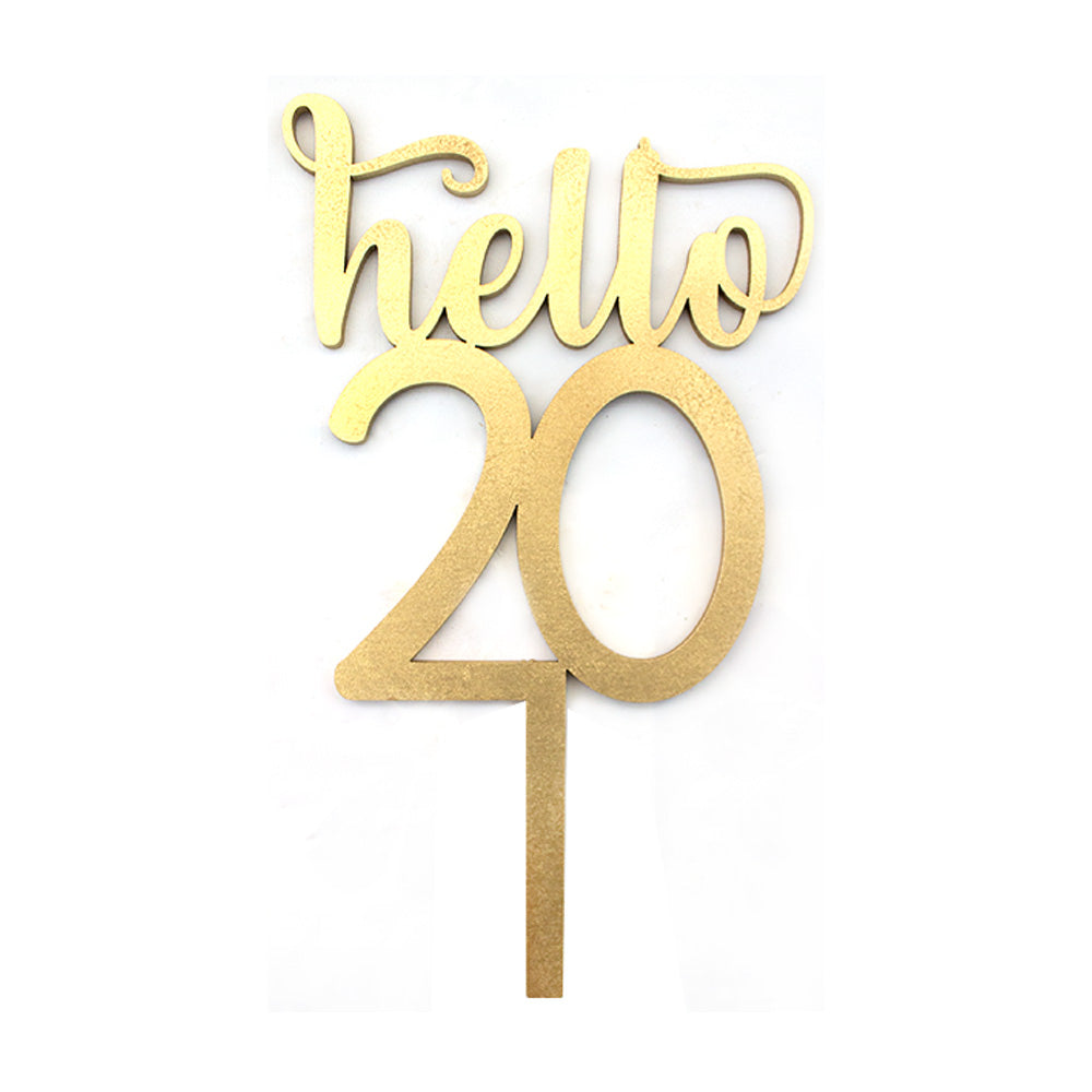 Cake Topper Hello 20