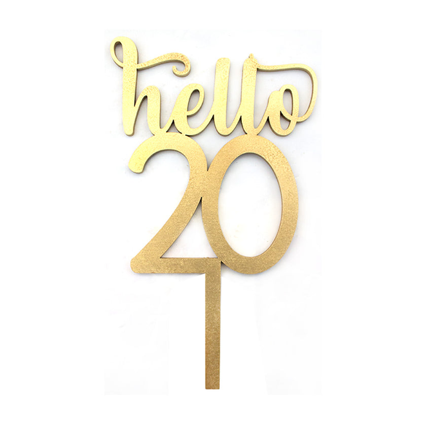 Cake Topper Hello 20